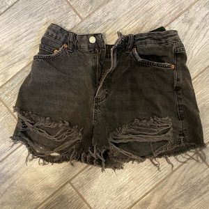 Topshop jean shorts - size 4